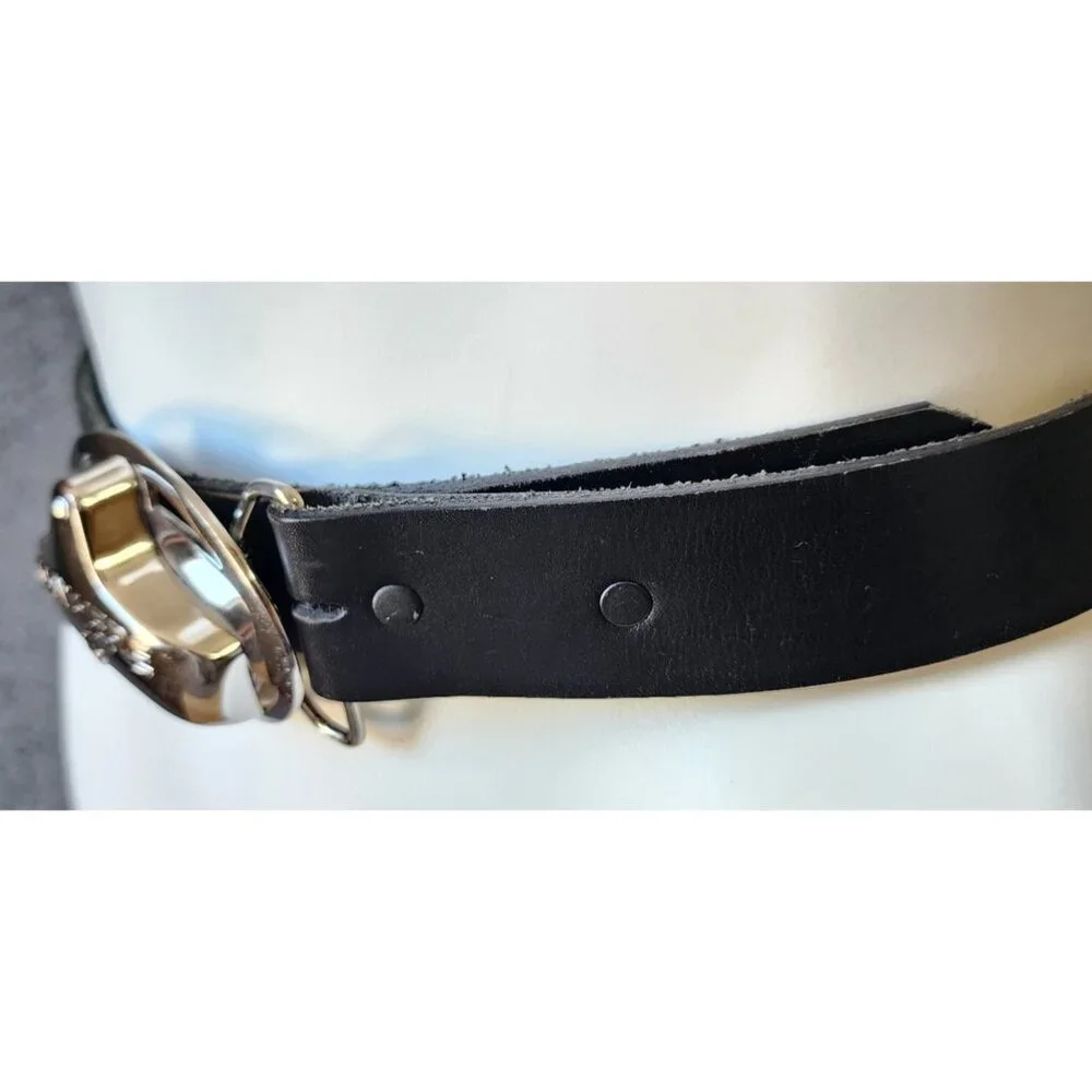 Tony Lama Black Size 42 Belt With Bottle Opener 